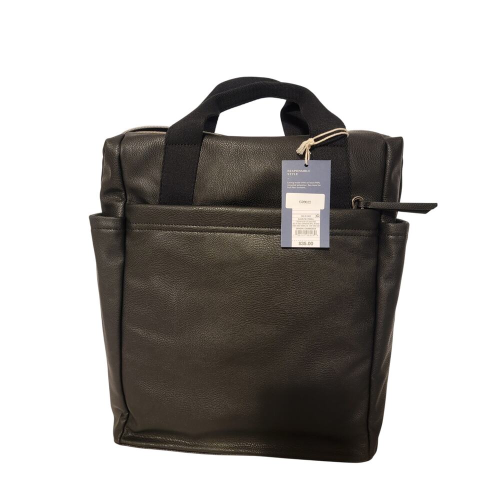 Universal Thread Ladies Black leather look Business Backpack
